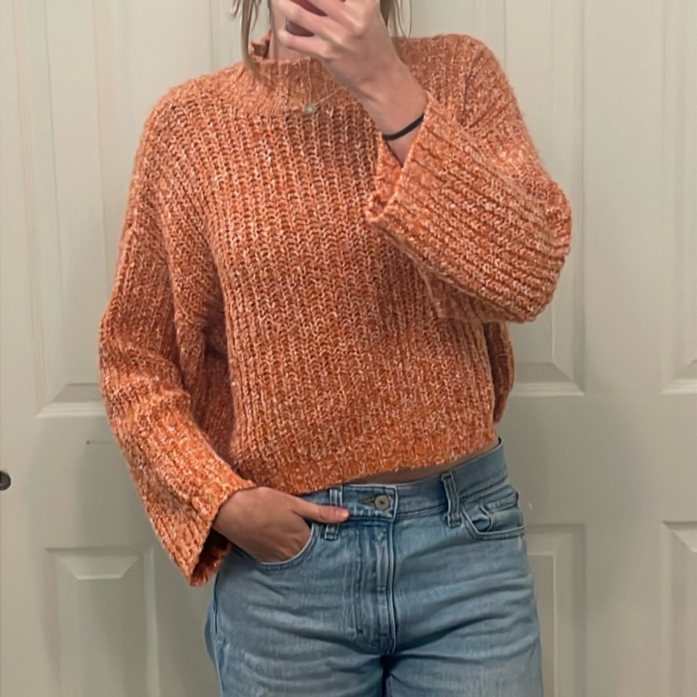 Sincerely Jules Orange Knit Sweater for Women